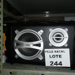 LOTE 244 - 3 CAIXAS DE SOM (NO ESTADO SEM GARANTIA DE FUNCIONAMENTO, SUJEITO A POSSÍVEIS AVARIAS VISÍVEIS/OCULTAS E/OU AUSÊNCIA DE COMPONENTES)