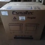LOTE 068 - 01 FOGÃO ESMALTEC 5 BOCAS ÁGATA COM ACENDIMENTO AUTOMÁTICO – INOX (SEM USO) (NO ESTADO SEM GARANTIA DE FUNCIONAMENTO, SUJEITO A POSSÍVEIS AVARIAS VISÍVEIS/OCULTAS E/OU AUSÊNCIA DE COMPONENTES)