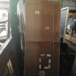 LOTE 356 - PORTA LAMBRIL ALUMÍNIO C/PUXADOR VISION 3 VIDROS 2,10 X 0,90 (NO ESTADO SEM GARANTIA DE FUNCIONAMENTO, SUJEITO A POSSÍVEIS AVARIAS VISÍVEIS/OCULTAS E/OU AUSÊNCIA DE COMPONENTES)