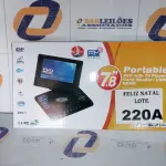 LOTE 220 - DVD PORTATIL 7,8 POLEGADAS (NO ESTADO SEM GARANTIA DE FUNCIONAMENTO, SUJEITO A POSSÍVEIS AVARIAS VISÍVEIS/OCULTAS E/OU AUSÊNCIA DE COMPONENTES)