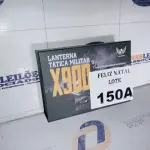 LOTE 150 - LANTERNA TÁTICA MILITAR X900 (NO ESTADO SEM GARANTIA DE FUNCIONAMENTO, SUJEITO A POSSÍVEIS AVARIAS VISÍVEIS/OCULTAS E/OU AUSÊNCIA DE COMPONENTES)