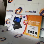 LOTE 245 - DVD PORTATIL 7,8 POLEGADAS (NO ESTADO SEM GARANTIA DE FUNCIONAMENTO, SUJEITO A POSSÍVEIS AVARIAS VISÍVEIS/OCULTAS E/OU AUSÊNCIA DE COMPONENTES)