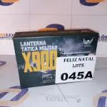 LOTE 045 - LANTERNA TÁTICA MILITAR X900 (NO ESTADO SEM GARANTIA DE FUNCIONAMENTO, SUJEITO A POSSÍVEIS AVARIAS VISÍVEIS/OCULTAS E/OU AUSÊNCIA DE COMPONENTES)