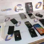 LOTE 115 - 9 CELULARES DIVERSOS (NO ESTADO SEM GARANTIA DE FUNCIONAMENTO, SUJEITO A POSSÍVEIS AVARIAS VISÍVEIS/OCULTAS E/OU AUSÊNCIA DE COMPONENTES)