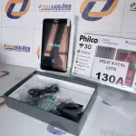 LOTE 130 - TABLET PHILCO 16GB (NO ESTADO SEM GARANTIA DE FUNCIONAMENTO, SUJEITO A POSSÍVEIS AVARIAS VISÍVEIS/OCULTAS E/OU AUSÊNCIA DE COMPONENTES)