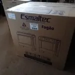LOTE 068 - 01 FOGÃO ESMALTEC 5 BOCAS ÁGATA COM ACENDIMENTO AUTOMÁTICO – INOX (SEM USO) (NO ESTADO SEM GARANTIA DE FUNCIONAMENTO, SUJEITO A POSSÍVEIS AVARIAS VISÍVEIS/OCULTAS E/OU AUSÊNCIA DE COMPONENTES)