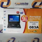 LOTE 083 - DVD PORTATIL 9,8 POLEGADAS (NO ESTADO SEM GARANTIA DE FUNCIONAMENTO, SUJEITO A POSSÍVEIS AVARIAS VISÍVEIS/OCULTAS E/OU AUSÊNCIA DE COMPONENTES)