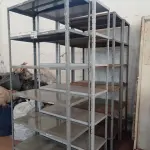 LOTE 009 - 04-ESTANTES EM FERRO C/05-PRATELEIRAS (NO ESTADO)