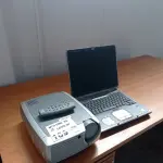 LOTE 109 - 01-PROJETOR INFOCUS, E 01-NOTEBOOK HP (NO ESTADO)