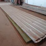 LOTE 063 - 10-TELHAS EM ZINCO APX: 6 METROS, E 02-CHAPAS EM ZINCO (NO ESTADO)