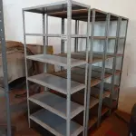 LOTE 042 - 04-ESTANTES EM FERRO C/05-PRATELEIRAS (NO ESTADO)