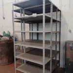 LOTE 012 - 04-ESTANTES EM FERRO C/05-PRATELEIRAS (NO ESTADO)