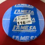 LOTE 116 - 01 ROLO DE CABO FLEXÍVEL LAMEFLAM 6MM COM 100 METROS MARCA LAMESA  COR AZUL(NOVO)(NO ESTADO)