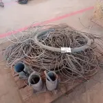 LOTE 021 - 01-LOTE C/ CABOS DE AÇO E 01-ROLO DE ARAME LISO (NO ESTADO)