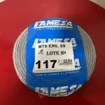 LOTE 117 - 01 ROLO DE CABO FLEXÍVEL LAMEFLAM 2.5MM COM 100 METROS MARCA LAMESA CINZA (NOVO)(NO ESTADO)