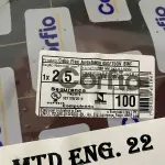 LOTE 127 - 01 ROLO DE CABO FLEX ANTICHAMA450/750 COR PRETA 2.5MM 100 METROS MARCA CORFIO (NOVO) (NO ESTADO)