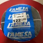 LOTE 122 - 01 ROLO DE CABO FLEXÍVEL LAMEFLAM 6MM COM 100 METROS MARCA LAMESA COR PRETA (NOVO)(NO ESTADO)