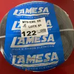 LOTE 122 - 01 ROLO DE CABO FLEXÍVEL LAMEFLAM 6MM COM 100 METROS MARCA LAMESA COR PRETA (NOVO)(NO ESTADO)