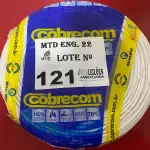 LOTE 121 - 01 ROLO DE CABO FLEXICOM COR BRANCA 2.5MM 100 METROS MARCA COBRECOM (NOVO) (NO ESTADO)