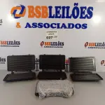 LOTE 027 - 04 CONJUNTOS DE CHAPA DE AQUECIMENTO DO GRILL MONDIAL. (NO ESTADO, NÃO SABEMOS SE FUNCIONA. LEILÃO NÃO TEM GARANTIA E NEM DEVOLUÇÃO).