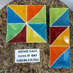 LOTE 047 - 02 (DUAS) PETISQUEIRAS EM LOUÇA PINTADO À MÃO. (NO ESTADO DE CONSERVAÇÃO QUE SE ENCONTRA)