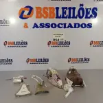 LOTE 054 - 02 CARCAÇAS DO FERRO DE PASSAR MARCA OSTER. (NO ESTADO, NÃO SABEMOS SE FUNCIONA. LEILÃO NÃO TEM GARANTIA E NEM DEVOLUÇÃO).