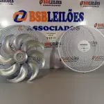 LOTE 117 - 01 CONJUNTO DO VENTILADOR MONDIAL GRADE, HÉLICE E BASE. (NO ESTADO, NÃO SABEMOS SE FUNCIONA. LEILÃO NÃO TEM GARANTIA E NEM DEVOLUÇÃO).