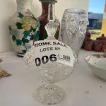 LOTE 006 - 01 BOMBONIERE EM CRISTAL COM TAMPA. (NO ESTADO DE CONSERVAÇÃO QUE SE ENCONTRA)