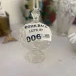 LOTE 006 - 01 BOMBONIERE EM CRISTAL COM TAMPA. (NO ESTADO DE CONSERVAÇÃO QUE SE ENCONTRA)
