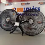 LOTE 140 - 02 GRADES DIANTEIRAS E HÉLICES DO VENTILADOR MONDIAL. (NO ESTADO, NÃO SABEMOS SE FUNCIONA. LEILÃO NÃO TEM GARANTIA E NEM DEVOLUÇÃO).