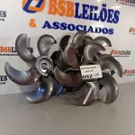 LOTE 092 - 04 HÉLICES DO VENTILADOR MALLORY 40 CM 06 PÁS. (NO ESTADO, NÃO SABEMOS SE FUNCIONA. LEILÃO NÃO TEM GARANTIA E NEM DEVOLUÇÃO).