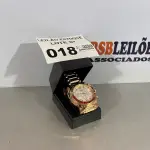 LOTE 018 - 01 RELÓGIO FULL METALL DOURADO (NO ESTADO, NÃO SABEMOS SE FUNCIONA. LEILÃO NÃO TEM GARANTIA E NEM DEVOLUÇÃO)