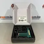 LOTE 010 - 01 PISTOLA DE MASSAGEM ELETRICA VERDE CROMADA (NO ESTADO, NÃO SABEMOS SE FUNCIONA. LEILÃO NÃO TEM GARANTIA E NEM DEVOLUÇÃO)