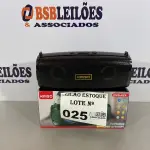 LOTE 025 - 01 CAIXA DE SOM TAMANHO MEDIO (NO ESTADO, NÃO SABEMOS SE FUNCIONA. LEILÃO NÃO TEM GARANTIA E NEM DEVOLUÇÃO)