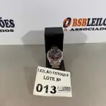 LOTE 013 - 01 RELÓGIO FULL METALL PRATEADO (NO ESTADO, NÃO SABEMOS SE FUNCIONA. LEILÃO NÃO TEM GARANTIA E NEM DEVOLUÇÃO)