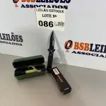 LOTE 086 - 01 KIT LANTERNA TÁTICA MILITAR + CANIVETE SEMI AUTOMÁTICO (NO ESTADO, NÃO SABEMOS SE FUNCIONA. LEILÃO NÃO TEM GARANTIA E NEM DEVOLUÇÃO)