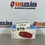 LOTE 075 - 01 CAIXA DE SOM BLUETOOTH NA COR VERMELHA