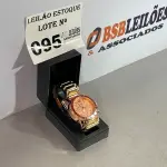 LOTE 095 - 01 RELÓGIO OURO ROSE (NO ESTADO, NÃO SABEMOS SE FUNCIONA. LEILÃO NÃO TEM GARANTIA E NEM DEVOLUÇÃO)