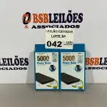 LOTE 042 - 02 POWERBANKS NA COR PRETA (NO ESTADO, NÃO SABEMOS SE FUNCIONA. LEILÃO NÃO TEM GARANTIA E NEM DEVOLUÇÃO)