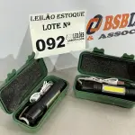 LOTE 092 - 01 KIT LANTERNA MILITAR TÁTICA. (NO ESTADO, NÃO SABEMOS SE FUNCIONA. LEILÃO NÃO TEM GARANTIA E NEM DEVOLUÇÃO)