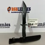 LOTE 064 - 01 FACA MILITAR TATICA OPERACIONAL (NO ESTADO, NÃO SABEMOS SE FUNCIONA. LEILÃO NÃO TEM GARANTIA E NEM DEVOLUÇÃO)