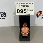 LOTE 095 - 01 RELÓGIO OURO ROSE (NO ESTADO, NÃO SABEMOS SE FUNCIONA. LEILÃO NÃO TEM GARANTIA E NEM DEVOLUÇÃO)