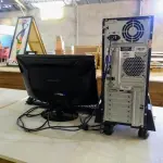 LOTE 005 - 01 (UM) MONITOR “SAMSUNG” 18.5 POLEGADAS, 01 (UM) CPU MARCA LG, 01 (UM) TECLADO E 01(UM) MOUSE. (NO ESTADO)