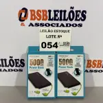 LOTE 054 - 02 POWERBANKS NA COR BRANCA (NO ESTADO, NÃO SABEMOS SE FUNCIONA. LEILÃO NÃO TEM GARANTIA E NEM DEVOLUÇÃO)