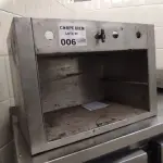 LOTE 006 - 01 SALAMANDRA EM INOX, PEQUENA.(NO ESTADO DE CONSERVAÇÃO QUE SE ENCONTRA. LEILÃO NÃO TEM GARANTIA E NEM DEVOLUÇÃO).