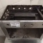 LOTE 006 - 01 SALAMANDRA EM INOX, PEQUENA.(NO ESTADO DE CONSERVAÇÃO QUE SE ENCONTRA. LEILÃO NÃO TEM GARANTIA E NEM DEVOLUÇÃO).