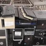 LOTE 014 - 01 LOTE COM DIVERSOS CPU’S, 02 CAIXINHAS DE SOM, TECLADOS E MOUSES.(NO ESTADO DE CONSERVAÇÃO QUE SE ENCONTRAM. LEILÃO NÃO TEM GARANTIA E NEM DEVOLUÇÃO).