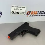 LOTE 038 - 01 PISTOLA GLOCK AIRSOFT (NO ESTADO, NÃO SABEMOS SE FUNCIONA. LEILÃO NÃO TEM GARANTIA E NEM DEVOLUÇÃO)