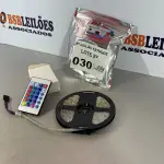 LOTE 030 - 01 FITA DE LED 5 METROS COM CONTROLE DE ILUMINACAO (NO ESTADO, NÃO SABEMOS SE FUNCIONA. LEILÃO NÃO TEM GARANTIA E NEM DEVOLUÇÃO)