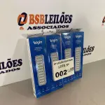 LOTE 002 - 04 LAMPADAS DE EMERGENCIA LED (NO ESTADO, NÃO SABEMOS SE FUNCIONA. LEILÃO NÃO TEM GARANTIA E NEM DEVOLUÇÃO)